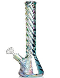 12" 5mm Twisting Beaker Glass Bong Pipe - SmokingCats - Discreet Ship from Texas !