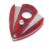 ShowJade Rosewood Cigar Cutter Stainless Double Blade Steel Cutter S - SmokingCats - Discreet Ship from Texas !