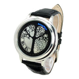 Stainless Steel Material Elegant Design Blue Hybrid Touch Screen LED Watch - SmokingCats - Discreet Ship from Texas !