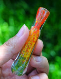 3.5" Rasta Glass Chillum Pipe Onehitter pipe - SmokingCats - Discreet Ship from Texas !