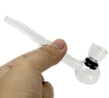 4" Glass Oil Burner Pipe with removeable Bowl set of 2 - SmokingCats - Discreet Ship from Texas !