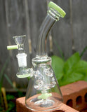 7.5" Green Thick Glass Water Pipe Recycler - SmokingCats - Discreet Ship from Texas !