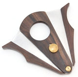 Cigar Cutter - Wood and Stainless Steel - Cut and Lock system - SmokingCats - Discreet Ship from Texas !