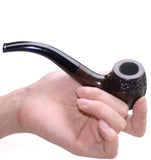 Premium rosoewood Bend Neck Tobacco Pipe Handmades - SmokingCats - Discreet Ship from Texas !