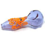 4" Purple Squids Glass Hand pipe - SmokingCats - Discreet Ship from Texas !