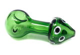 3.5" Green mushroom Glass Spoon handpipe - SmokingCats - Discreet Ship from Texas !