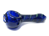 4" blue one eye glass handpipe - SmokingCats - Discreet Ship from Texas !