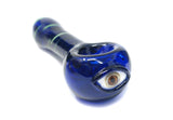 4" blue one eye glass handpipe - SmokingCats - Discreet Ship from Texas !