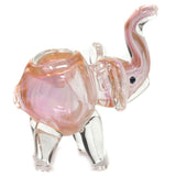 2" gold fume X mini elephant animal glass pipe - SmokingCats - Discreet Ship from Texas !