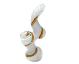 4.7 Inches,Frit Rasta Arts X - Mini Sherlock Bubbler - SmokingCats - Discreet Ship from Texas !