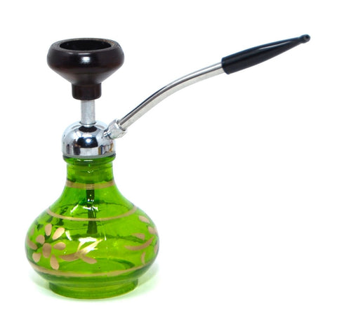 Glass Base Mini Portable Hookah Pipe - SmokingCats - Discreet Ship from Texas !