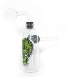 R M 3" Glass Water Pipe Oil Burner Pipe - SmokingCats - Discreet Ship from Texas !