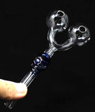 5" Glass Slingshot SKull Oil burner - SmokingCats - Discreet Ship from Texas !