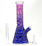 10" Golden Rings Pretty Beaker Water Pipe