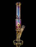 14" Golden Glass Water Pipe - SmokingCats - Discreet Ship from Texas !