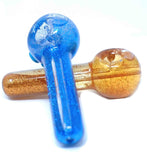 5" Glass Hand Pipe Glowing Dot Liquid - SmokingCats - Discreet Ship from Texas !