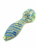 5" Spiral Dot Glass Hand Pipe - SmokingCats - Discreet Ship from Texas !