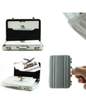 The Mini Aluminum Briefcase Card Carrier,Wallets for Unisex Silver color - SmokingCats - Discreet Ship from Texas !