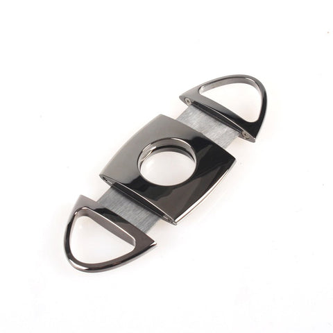 ShowJade Guillotine Cigar Cutter Stainless Double Blade Steel Cutter - SmokingCats - Discreet Ship from Texas !