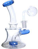 4.5" Mini Glass Oil Burner Pipe with Perc