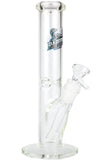 10 “ Straight Ice Pinch Glass Waterpipe Bong -RaptorGLass