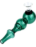 4.5" Glass Green Hand Oil Burner Pipe