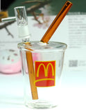 8" Glass Fountain Drink Water Pipe with M on it - SmokingCats - Discreet Ship from Texas !