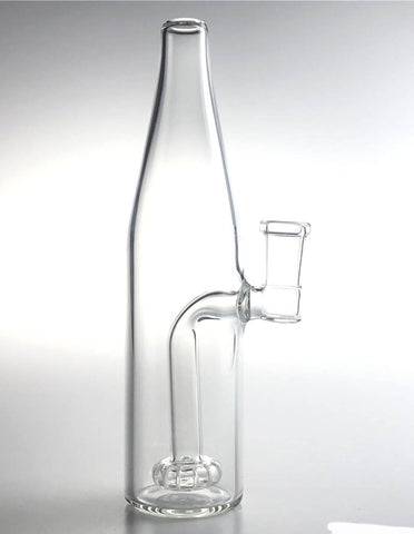 7.5 Bottle Water Shaped Glass on Glass Oil Rig Pipe - SmokingCats - Discreet Ship from Texas !