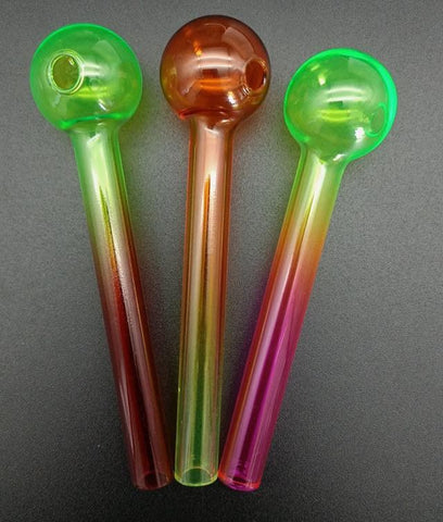 4" Rasta color oil burner pipes set of 8 Close Out sale - SmokingCats - Discreet Ship from Texas !