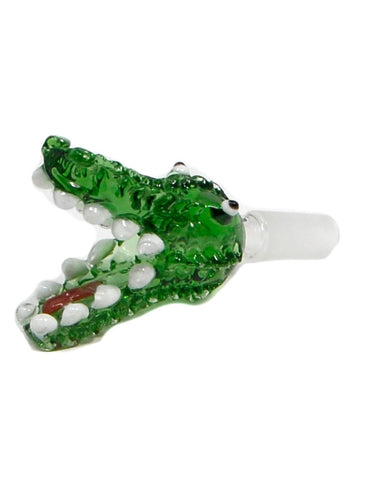 Glass on Glass Crocodile Bowl - SmokingCats - Discreet Ship from Texas !