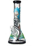 13.5" Glow in dark R & M water pipe - SmokingCats - Discreet Ship from Texas !