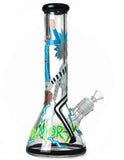 13.5" Glow in dark R & M water pipe - SmokingCats - Discreet Ship from Texas !