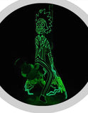 13.5" Glow in dark R & M water pipe - SmokingCats - Discreet Ship from Texas !