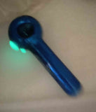 5" Glass Hand Pipe Glowing Dot Liquid - SmokingCats - Discreet Ship from Texas !