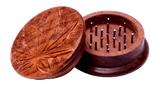 Leaf Wood Rosewood Herb Tobacco Spice Grinder - SmokingCats - Discreet Ship from Texas !