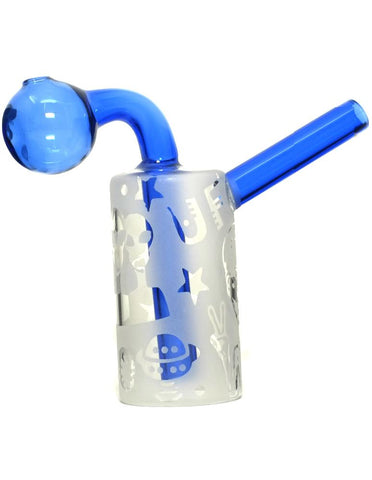 4.5" Glass Oil Burner Bubbler Pipe - SmokingCats - Discreet Ship from Texas !