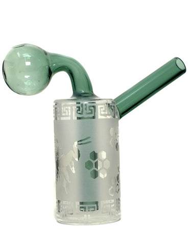 4.5" Glass Oil Burner Bubbler Pipe - SmokingCats - Discreet Ship from Texas !