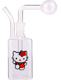 HEllo Kitty Glass Oil burner Water Pipe