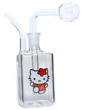 HEllo Kitty Glass Oil burner Water Pipe - SmokingCats - Discreet Ship from Texas !