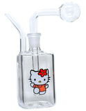 HEllo Kitty Glass Oil burner Water Pipe