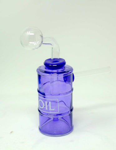 5.5" Glass Oil Barrel Bubbler water Pipe Kit - SmokingCats - Discreet Ship from Texas !