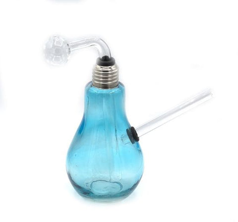 6" Inches Light Bulb Design Oil Burner Bubbler - SmokingCats - Discreet Ship from Texas !