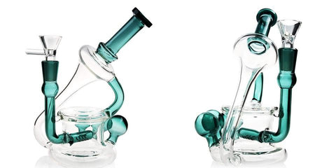 6" Glass Recycler Water Pipe - SmokingCats - Discreet Ship from Texas !