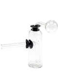 Glass on Glass Vial Oil Burner Bubbler Pipe - SmokingCats - Discreet Ship from Texas !