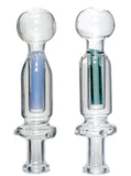 4" glass oil burner pipe with inline filter Bulk Discounts - SmokingCats - Discreet Ship from Texas !