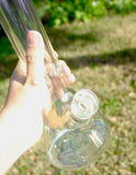 12" 9mm Super Heavy Duty Glass Beaker Bongs with Ice Pinch - SmokingCats - Discreet Ship from Texas !