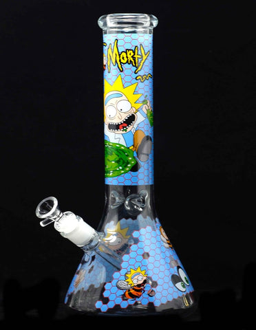 14" RM Heavy Duty Glass Water Pipe Bong - SmokingCats - Discreet Ship from Texas !