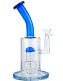 9" Pink Matric Percualter Glass Water Pipe