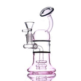 7" Pink Glass Water Pipe - SmokingCats - Discreet Ship from Texas !